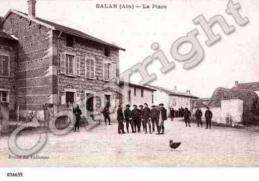 Ville de BALAN, carte postale ancienne