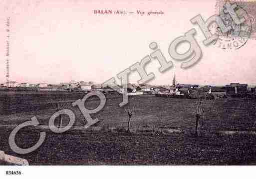 Ville de BALAN, carte postale ancienne