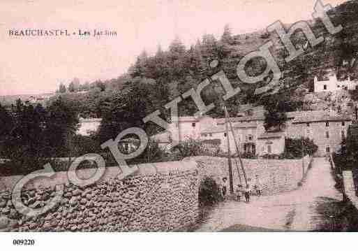 Ville de BEAUCHASTEL, carte postale ancienne