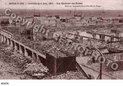 Ville de BERCK, carte postale ancienne