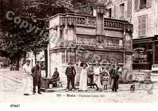 Ville de BLOIS, carte postale ancienne