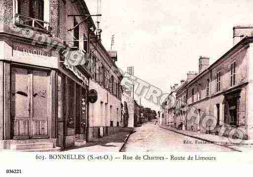 Ville de BONNELLES, carte postale ancienne