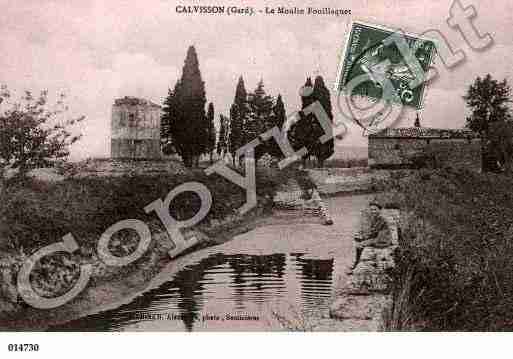 Ville de CALVISSON, carte postale ancienne