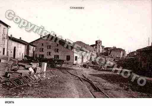 Ville de CHAMBREY, carte postale ancienne