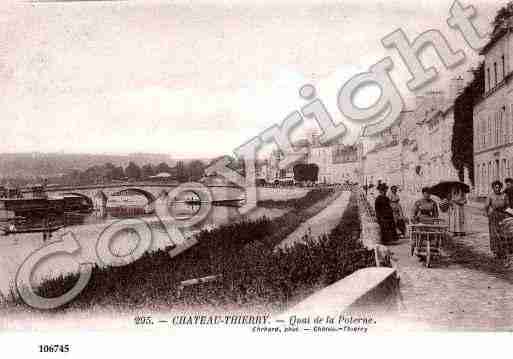 Ville de CHATEAUTHIERRY, carte postale ancienne