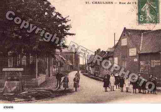 Ville de CHAULNES, carte postale ancienne