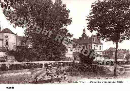 Ville de CREIL, carte postale ancienne