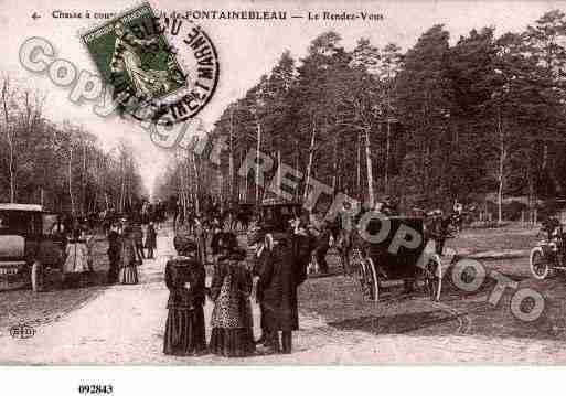 Ville de FONTAINEBLEAU, carte postale ancienne