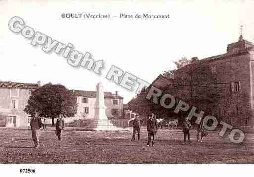 Ville de GOULT, carte postale ancienne