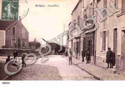 Ville de GRIGNY, carte postale ancienne