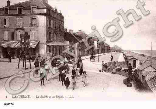 Ville de LANGRUNESURMER, carte postale ancienne