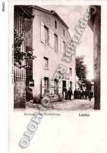 Ville de LESSY, carte postale ancienne