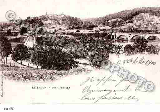 Ville de LIVERDUN, carte postale ancienne