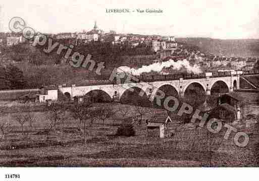 Ville de LIVERDUN, carte postale ancienne