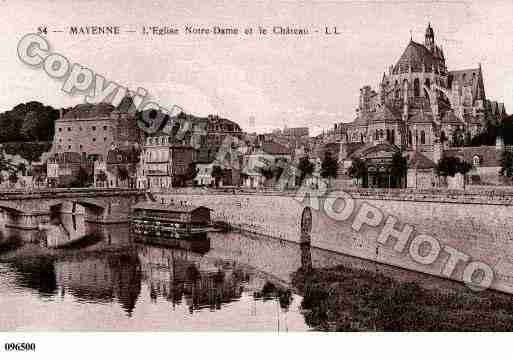 Ville de MAYENNE, carte postale ancienne