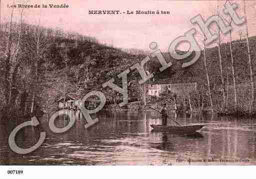 Ville de MERVENT, carte postale ancienne