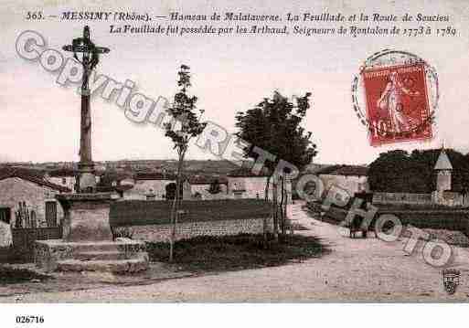 Ville de MESSIMY, carte postale ancienne