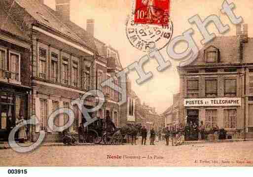 Ville de NESLE, carte postale ancienne