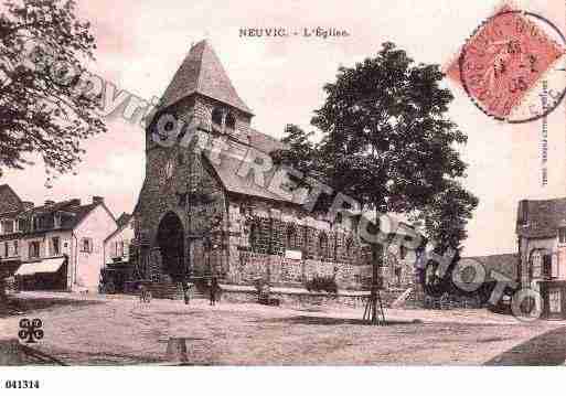 Ville de NEUVIC, carte postale ancienne