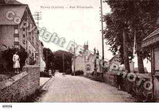 Ville de NEVOY, carte postale ancienne