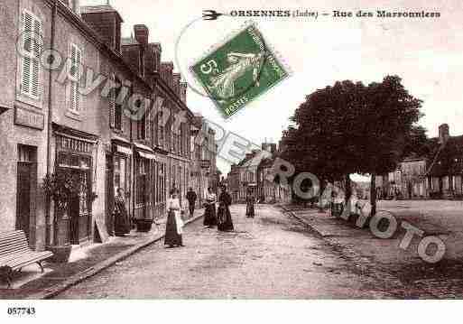 Ville de ORSENNES, carte postale ancienne