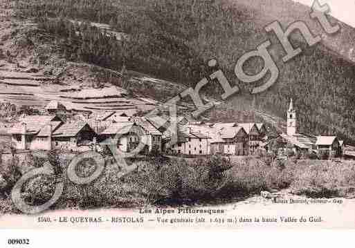 Ville de RISTOLAS, carte postale ancienne