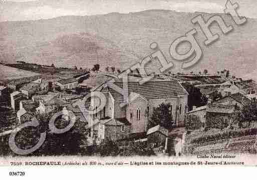 Ville de ROCHEPAULE, carte postale ancienne