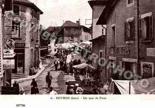 Ville de ROYBON, carte postale ancienne