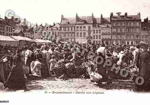 Ville de SAINTOMER, carte postale ancienne