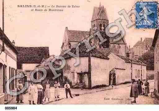 Ville de SALINS, carte postale ancienne