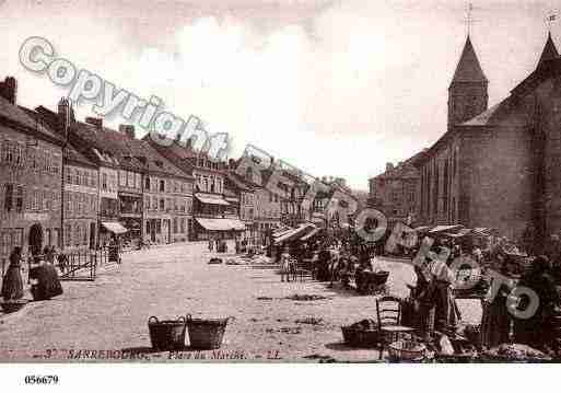 Ville de SARREBOURG, carte postale ancienne