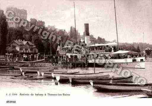 Ville de THONONLESBAINS, carte postale ancienne