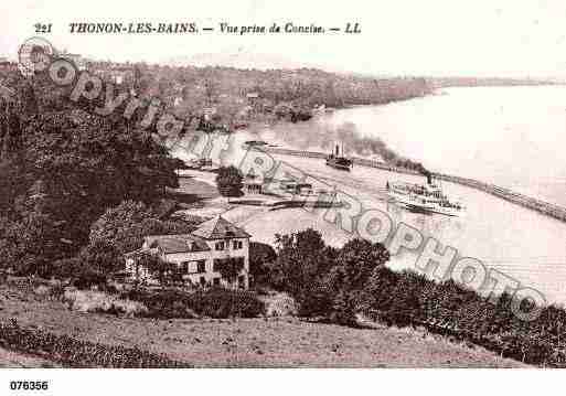 Ville de THONONLESBAINS, carte postale ancienne