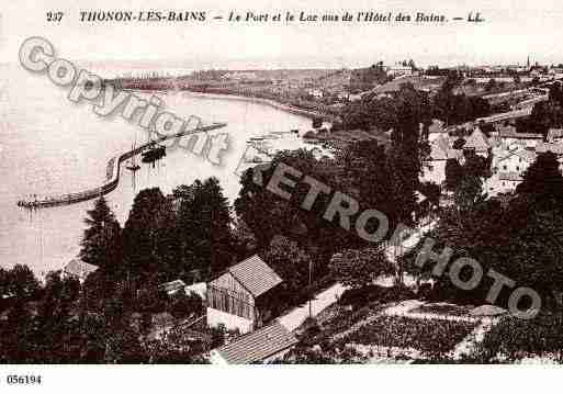 Ville de THONONLESBAINS, carte postale ancienne