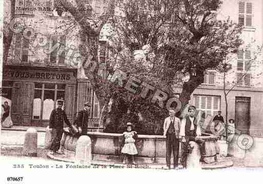 Ville de TOULON, carte postale ancienne