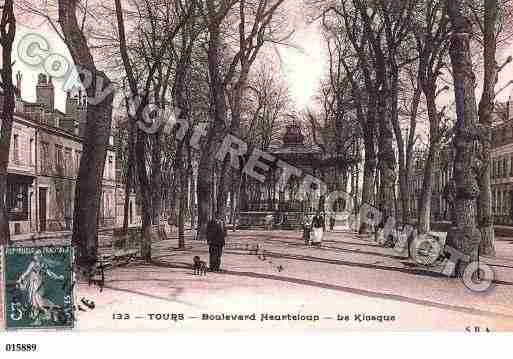 Ville de TOURS, carte postale ancienne