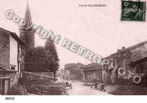 Ville de VILLONCOURT, carte postale ancienne