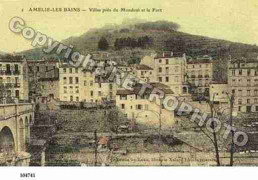 Ville de AMELIELESBAINSPALALDA, carte postale ancienne