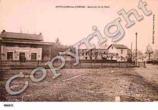 Ville de AUVILLERSLESFORGES, carte postale ancienne