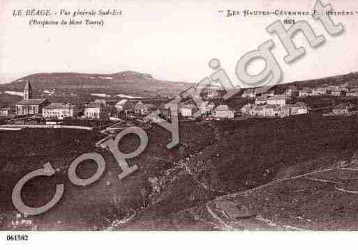 Ville de BEAGE(LE), carte postale ancienne