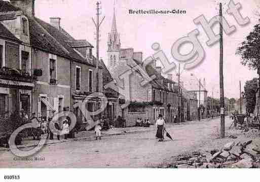 Ville de BRETTEVILLESURODON, carte postale ancienne