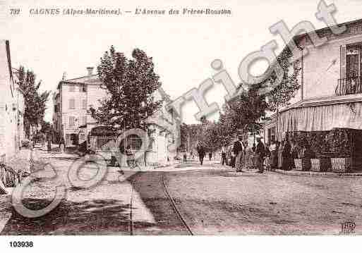 Ville de CAGNESSURMER, carte postale ancienne