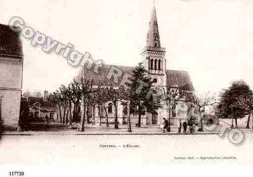 Ville de CONTRES, carte postale ancienne