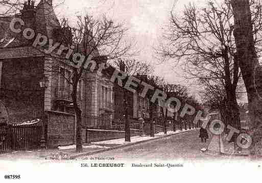 Ville de CREUSOT(LE), carte postale ancienne