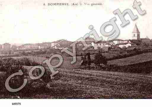 Ville de DOMPIERRE, carte postale ancienne