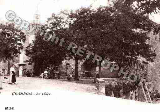 Ville de GRAMBOIS, carte postale ancienne