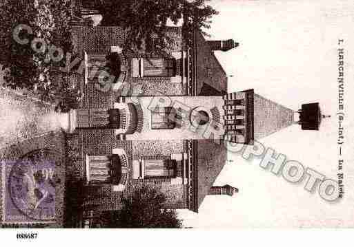 Ville de HARCANVILLE, carte postale ancienne