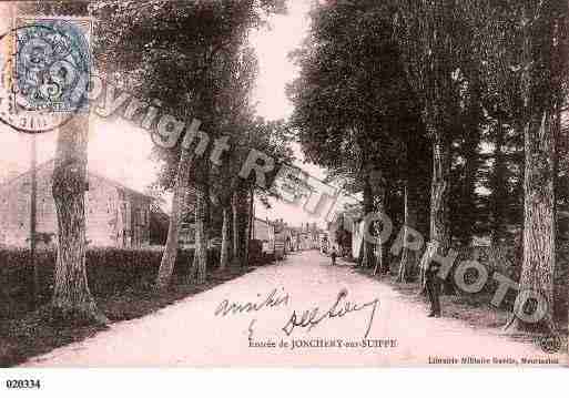 Ville de JONCHERYSURSUIPPE, carte postale ancienne