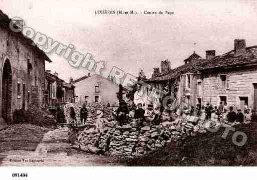 Ville de LIXIERES, carte postale ancienne