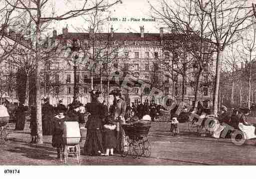 Ville de LYON, carte postale ancienne